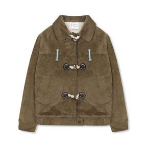 루나키후 WXJ024 포카포카 코듀로이 뽀글이 자켓 (BROWN)