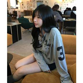 (국내배송정품) [10월 2일 배송] UNTITLED SEOUL 유니콘 헨리넥 슬럽 롱 슬리브 그레이 UN26LS10 145122