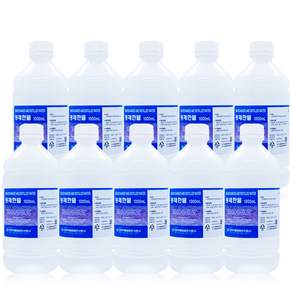 대한약품 정제한물 1000ml 정제수 멸균 증류수 1L, 10개