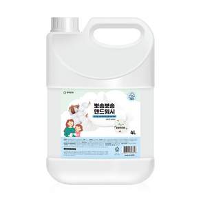 행복한주 뽀송뽀송 버블 핸드워시 순파우더향 4L 손세정제 리필용 대용량