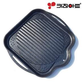 키친아트 사각 구이팬 가스렌지용