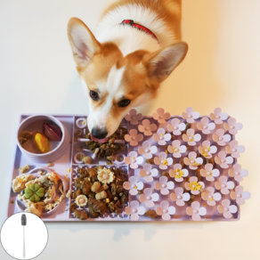 펫티푸 실리콘 슬로우식기 강아지 고양이 급체방지 밥그릇 노즈워크 매트