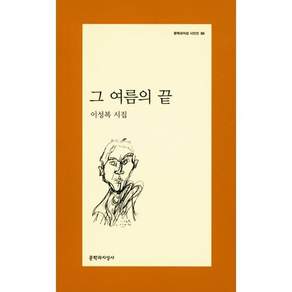 그 여름의 끝 -문지시집 86