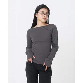 (국내배송정품) MISEKI SEOUL Slash button long sleeves CHARCOAL MSK254LS10CH 139173