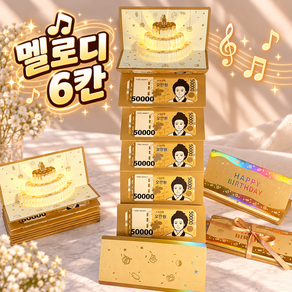 생일 축하 용돈 카드 멜로디 입체 팝업 봉투 부모님 조카 선물