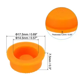 4/6/10Pcs 12.5/14.5/16mm 테일 스위치 버튼 캡 부드러운 실리콘 부팅 커버 LED 손전등 전기 토치 용 고무
