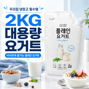플레인 요거트 2kg 4개