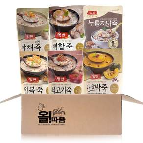 간편식 양반 파우치죽 420g 기획세트 3호(전복+쇠고기+단호박+버섯야채+백합죽+누룽지닭죽)