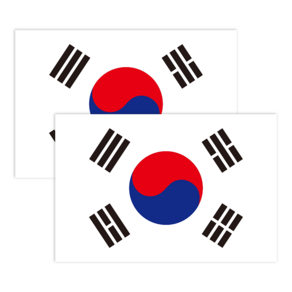 긱베어 태극기 성조기 일장기 베트남기 차량용 자석 스티커 (2매입)