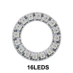 WS2812B 8/16/24/35/45 Led 픽셀 링 주소 지정 가능 모듈 IC RGB 풀 컬러 라운드 원형 DC5V