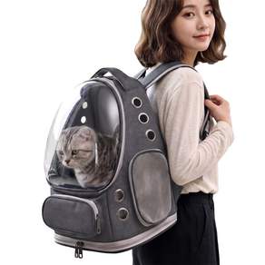 퍼피허그 Bubble 투명 우주선 강아지 백팩 산책가방 이동 가방 고양이 애견 기내용 컨넬 배낭