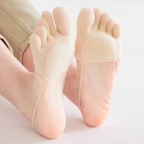 완자몰 쿠션 여자 발가락 양말 2켤레 쪼리 하이힐 발가락 덧신