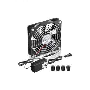 120mm 240mm 컴퓨터 팬 2개AC 플러그 110V220VDC 12V 전원 공급 속도 조절기 3V-12V 조정 가능 PC 케이스서버캐비닛워크스테이션소형 박스 배기 냉각용