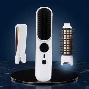 휴브론 3 in 1 무선고데기 화이트