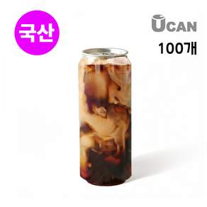 국산 페트캔 500ml 투명 플라스틱 음료배달용 캔시머 공캔 100개 뚜껑미포함