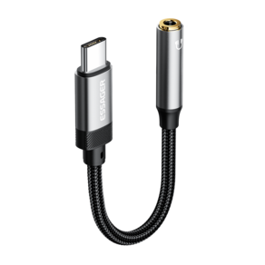 Essager C타입 to 3.5mm 오디오 변환 젠더 이어폰 젠더 c to aux 젠더 그레이