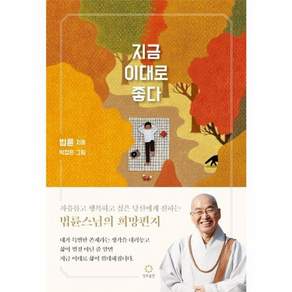 지금 이대로 좋다(자유롭고 행복하고 싶은 이들에게 전하는 법륜스님의 희망편지)