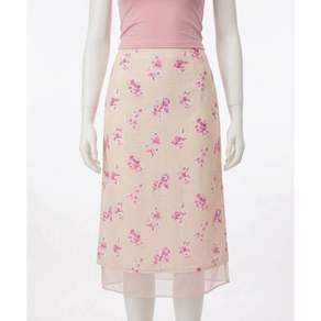 루루서울 BonBon Floral Laye레드 Skirt (Apricot)