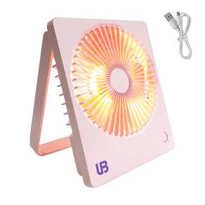 UB 무선 LED 선풍기 휴대용 조명 충전 접이식 걸이용 거치