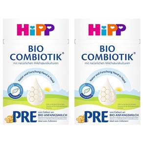 Hipp Bio Combiotic 독일직구 힙 비오 콤비오틱 프레 출생 초기 단계 분유 600g 2팩