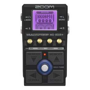 ZOOM MS-80IR+ & 줌 멀티 스톰프 페달 블랙 블랙 23종류 기타 앰프 모델 내장