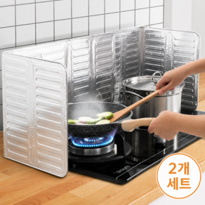 오브릭스 세척가능 접이식 가스레인지 기름튐방지 가림막