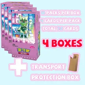 젬 팩 5 부스터 박스 Vol.5 컬렉션 밀봉 Zhu&Purple 어 간체 PTCG 카드 선물