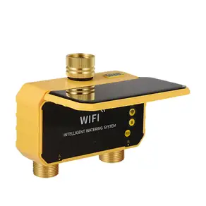 태양광 관개 급수 시스템 WiFi 스마트 자동 타이머 스프링클러 수도꼭지 호스 프로그래머 (정원용) 124구