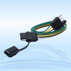 4 Pin Trailer Wiring Harness Connector Plugs Universal ABS Construction Quick Install Waterproof co