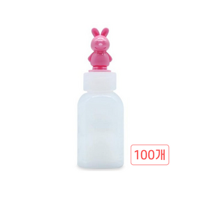남양플라스틱 PE 분홍 토끼 뚜껑 캐릭터 물약병 RABB 20ml
