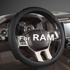 웨스트 라마 Dodge RAM 1500 2500 3500 15.5-16인치블랙-대형 사이즈용 맞춤형 자동차 스티어링 휠 커버