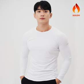 펌핑 남자 기능성 기모이너웨어 라운드넥 국내생산