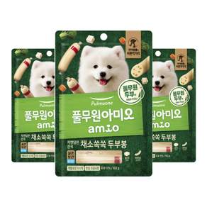 풀무원아미오 강아지 채소 쏙쏙 두부봉 소시지 간식 12p