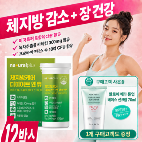 체지방 컷팅제 다이어트 체지방케어 식약청인증 / 12개 구매시 비에날씬 BNR17 다이어트 유산균 비에날씬 증정