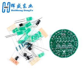 LED 워터 라이트 LED 라운드 워터 라이트 생산 키트 기술 훈련 납땜 연습 부품 Diy 전자 키트 세트