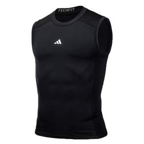아디다스 M TECHFIT COMPRESSION TRAINING SLEEVELESS TEE 헬스 운동 러닝 컴프레션 싱글렛 민소매 티