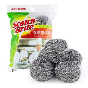 스카치브라이트 철 수세미 45g, 5개입, 1개