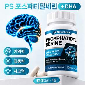 포스파티딜세린 PS 기억력 뇌영양제 DHA 은행잎추출물 L-테아닌 비타민B