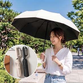 루시아이 카라비너 원터치 3단 자동 양우산 2colors