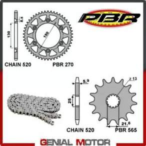 EK1881G 14 50 520 PBR WR -F 2001 - 2002 EK1881G Chain and Sprockets Kit 14 50 520 PBR YAMAHA WR