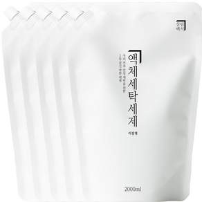 살림백서 액체 세탁세제 리필 2L 대용량 드럼용 일반용 세탁기 빨래 세탁