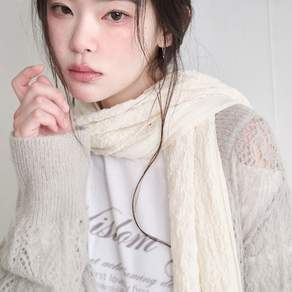 레이즈미야 여성 머플러 하스 레이스 [IVORY] RMAC6302IV