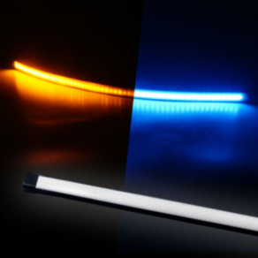 무빙 LED 3WAY 면발광 V2 DC12V 아이스블루-옐로우 오토바이LED