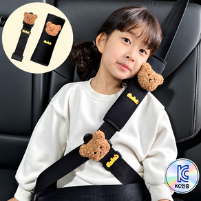 카블랙 어린이 차량용 안전벨트 가드 목쓸림 방지 쿠션