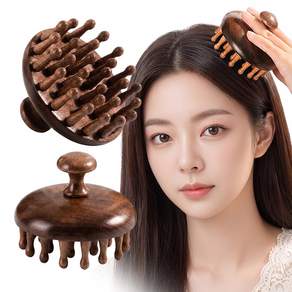 더솔트랩 원목 두피 마사지 괄사