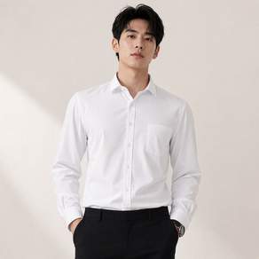 남성용 링클프리 베이직 긴팔 셔츠 베이잉