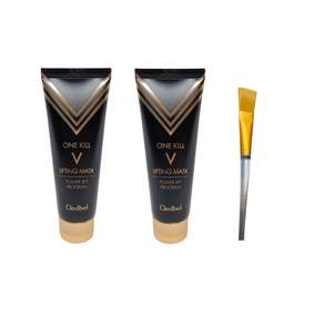 끌레드벨 리프팅팩 골드 V 파워 블랙에디션 70ml 2개+팩붓
