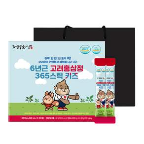 정원삼 6년근 고려홍삼정 365 스틱 키즈 30포 + 쇼핑백