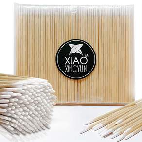 1000PCS 뾰족한 면봉 정밀 팁 4인치 블레이드 눈썹 속눈썹 연장 메이크업 네일 영구 용품 PINK