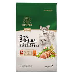 정관장지니펫 강아지 더홀리스틱 홍삼 앤 기능성 사료